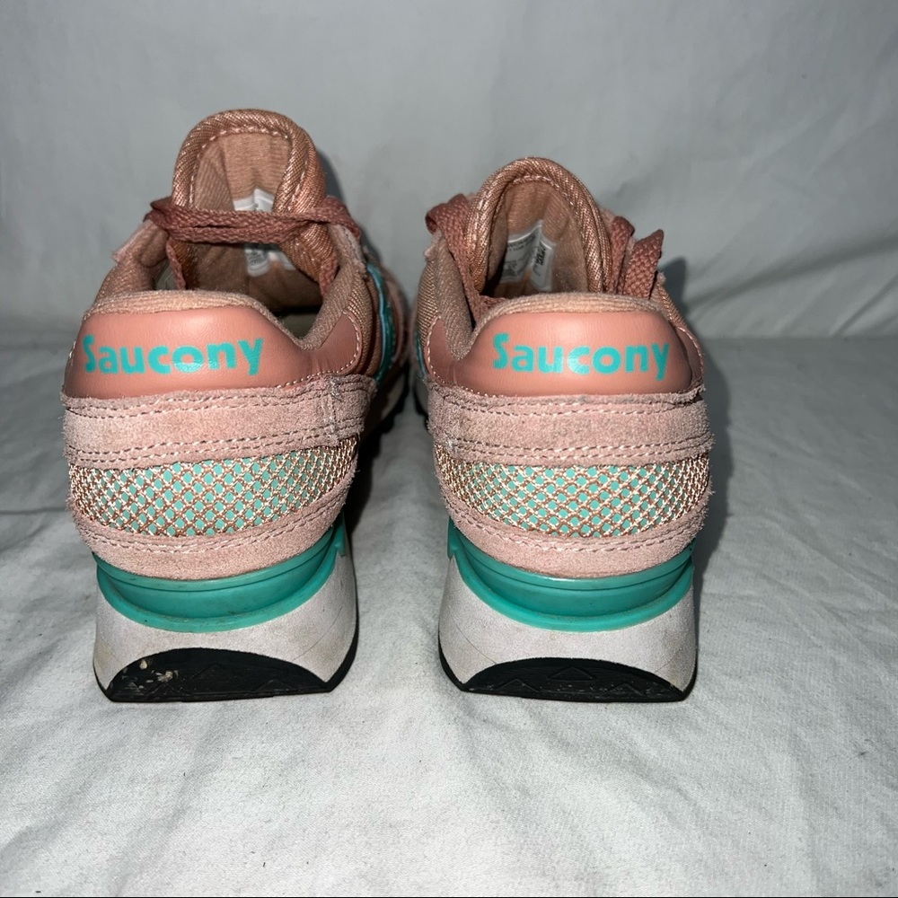 Women’s Saucony Shadow Original Pink Green S1108-643 Size 8.5 - Picture 6 of 9
